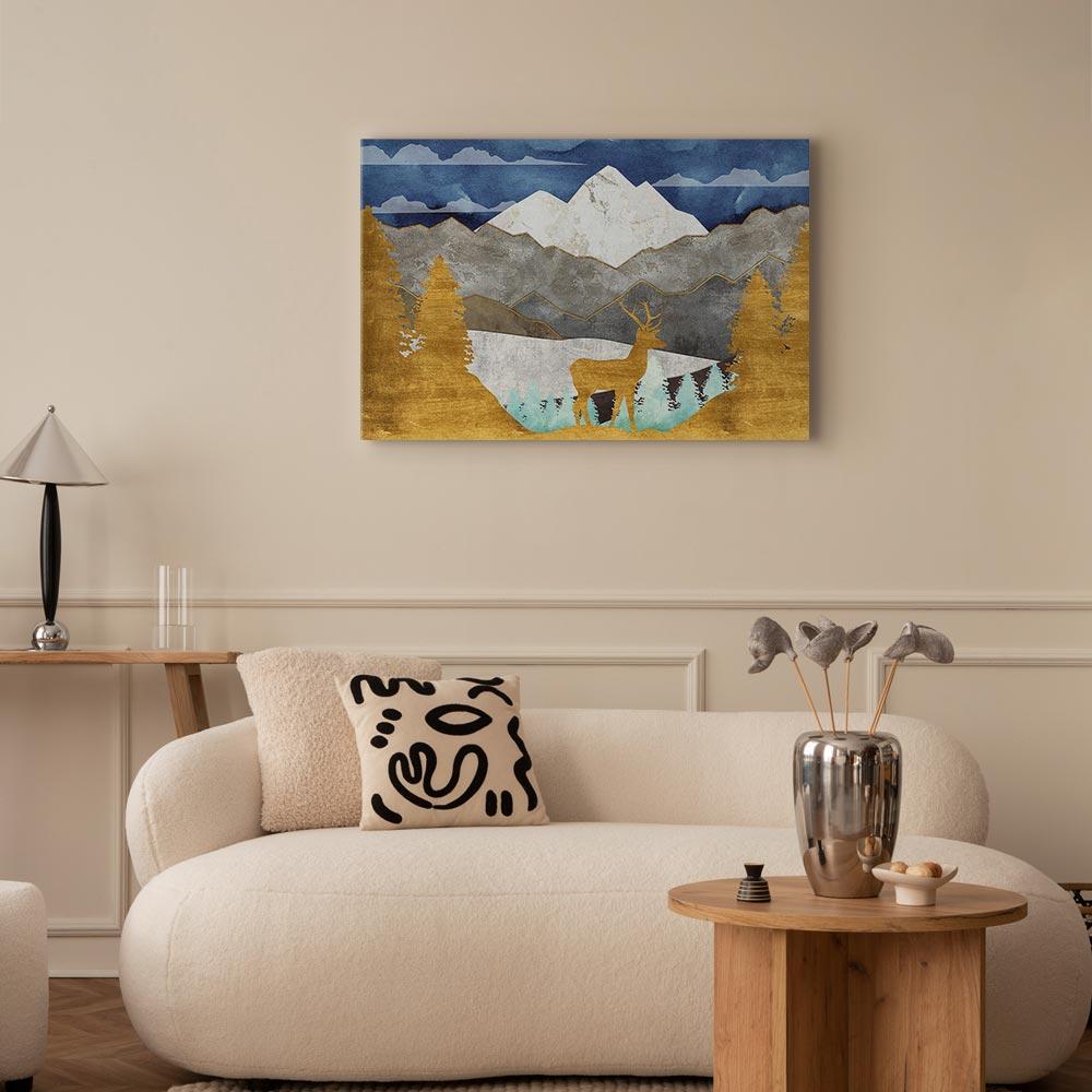 Obraz - Złocista Kraina (1-Częściowy) Szeroki