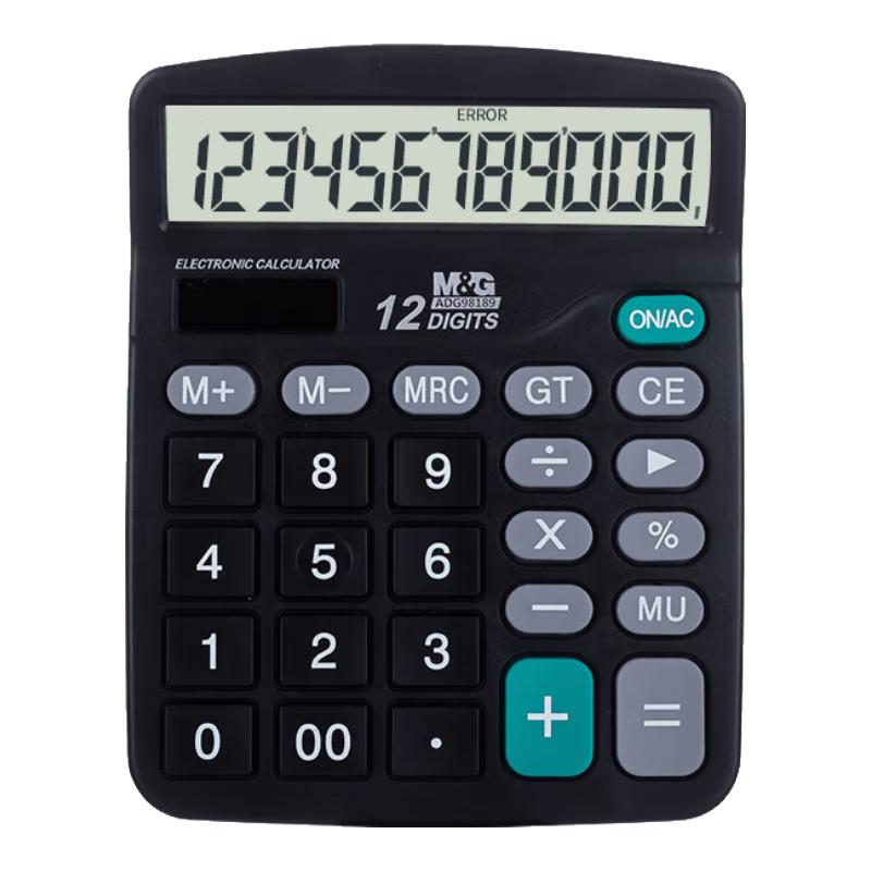 M&G Dual Power Desktop Calculator