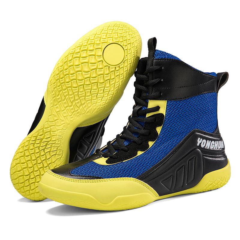 Men Boxing Shoes Fitness Training Outdoor Classic Competition Sneakers Free Fighting Competitive Fitness Sports Boxing Boots