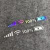 Wi-Fi отметка уровня заряда батареи автомобиля виниловые наклейки на заднее лобовое стекло автомобиля забавные наклейки