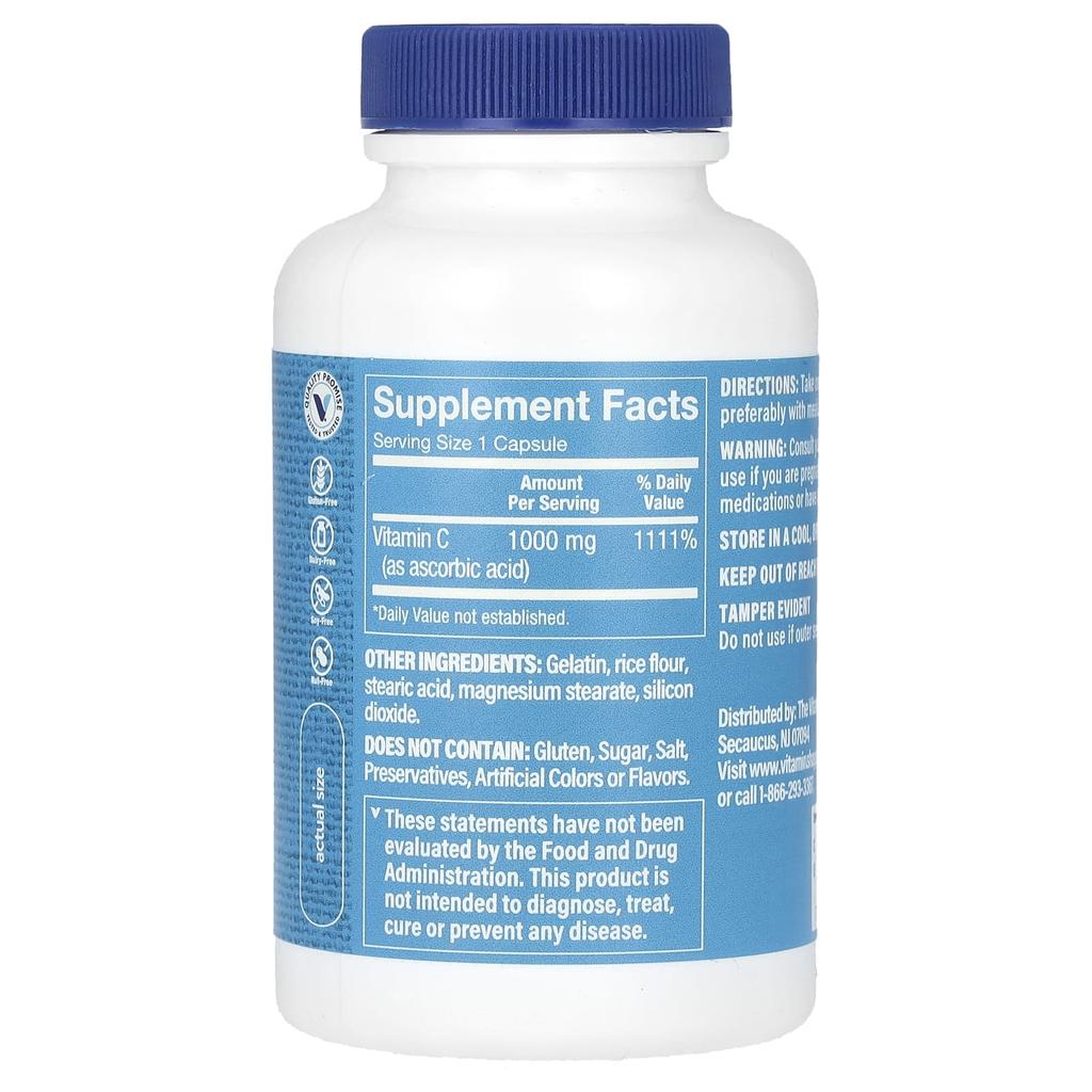 Vitamin C, 1,000Mg, 100 Capsules