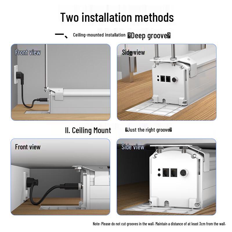 Zhuzhe Electric Recessed Ceiling-Mount Projector Screen