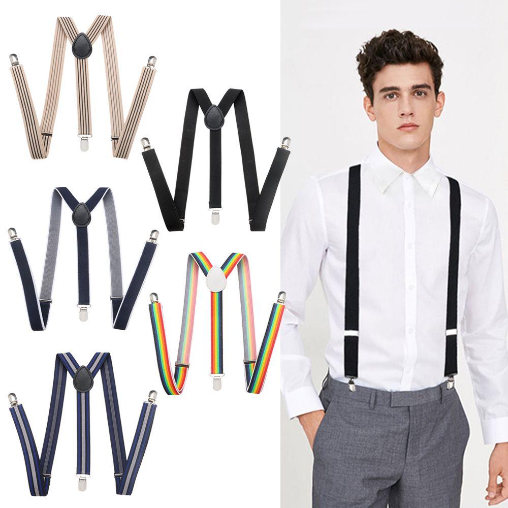 Регулируемые крепкие зажимы Y-образной формы для мужчин, подтяжки для брюк, подтяжки для брюк