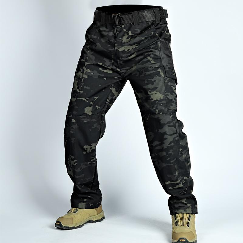 Tactical Pants Men Autumn and Winter Wear-resistant Combat Training Multi-pocket Waterproof Outdoor Multi-bag Pants