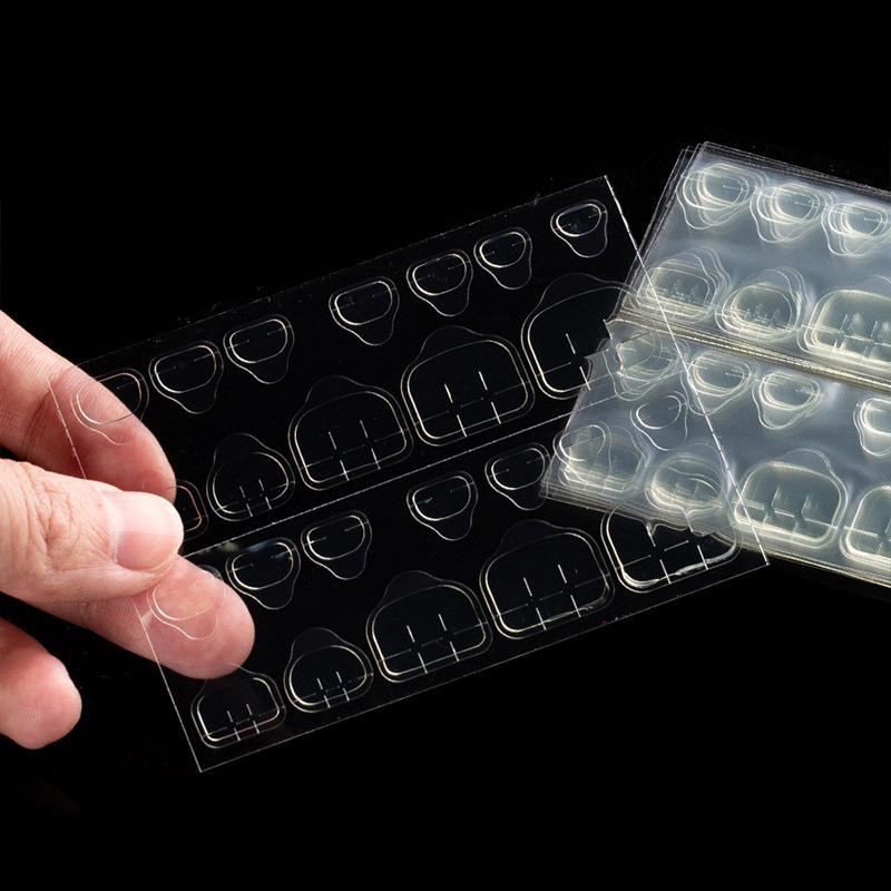 Здоровый импортный материал желтый клей для ногтей искусственный ноготь двухсторонний клей желе наклейка партия