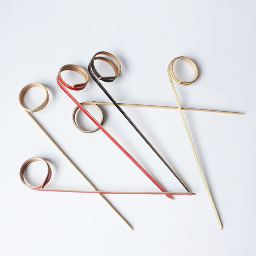 100Pcs/bag Skewer Sticks Picks Eco-friendly Bamboo Cocktail High Quality Toothpick