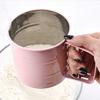 Hand Crank Stainless Steel Flour Sifter with Fine Mesh Ideal for Sugar Powder and Cocoa In Home Baking
