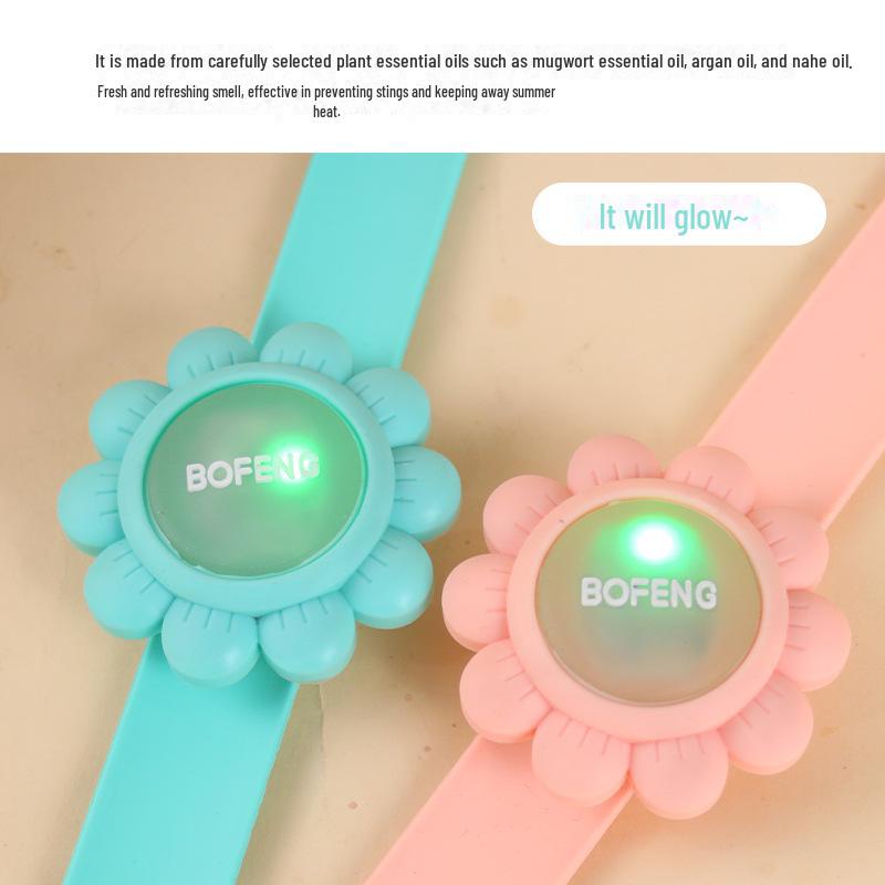 Светящийся браслет от комаров - детские и взрослые защитные часы для улицы