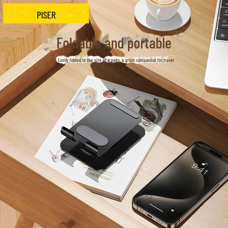 PISEN Алюминиевая вращающаяся подставка для мобильных телефонов и планшетов для настольных компьютеров