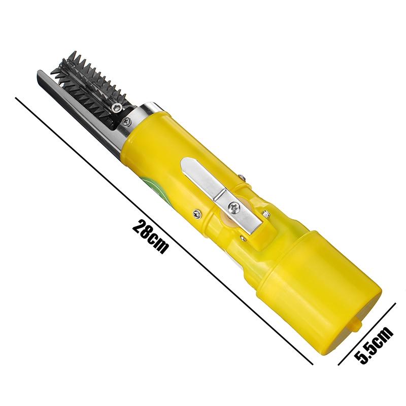 16.8V Электрическая рыбочистка Водонепроницаемая Перезаряжаемая Рыбочистка Очиститель Рыбы Удаляет Очиститель Удаляет Накипь Скребок Инструмент для Морепродуктов 28*5.5см