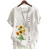 Fashionable Women's Round Neck Short Sleeve Cotton Top with 11 Color Choices