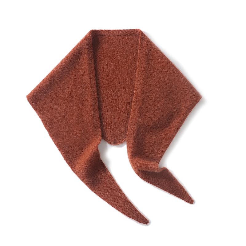 Женский кашемировый треугольный шарф: Мягкий, Теплый и Универсальный Шарф-манишка для Осени/Зимы