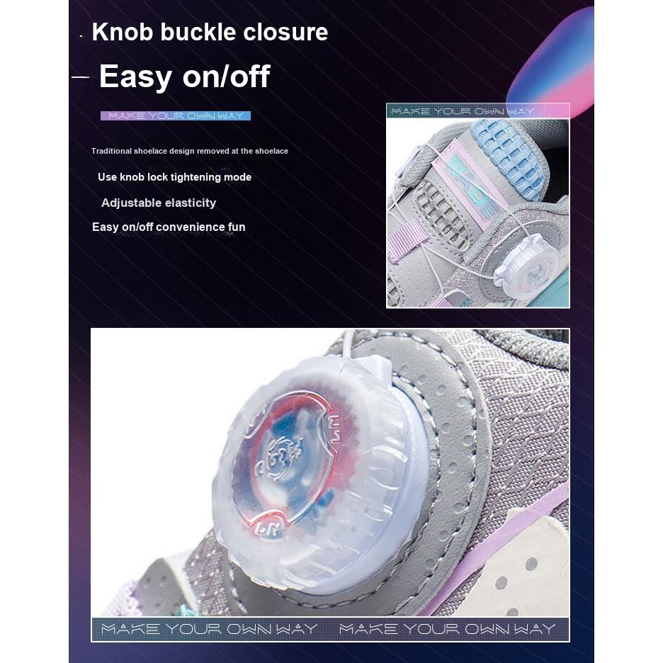 Li Ning All City 10 V1 Anti-Slip Shock Absorption Wear-Resistant Rebound Low-Top Basketball Shoes Kids Sneakers Gray White YKBS060-1