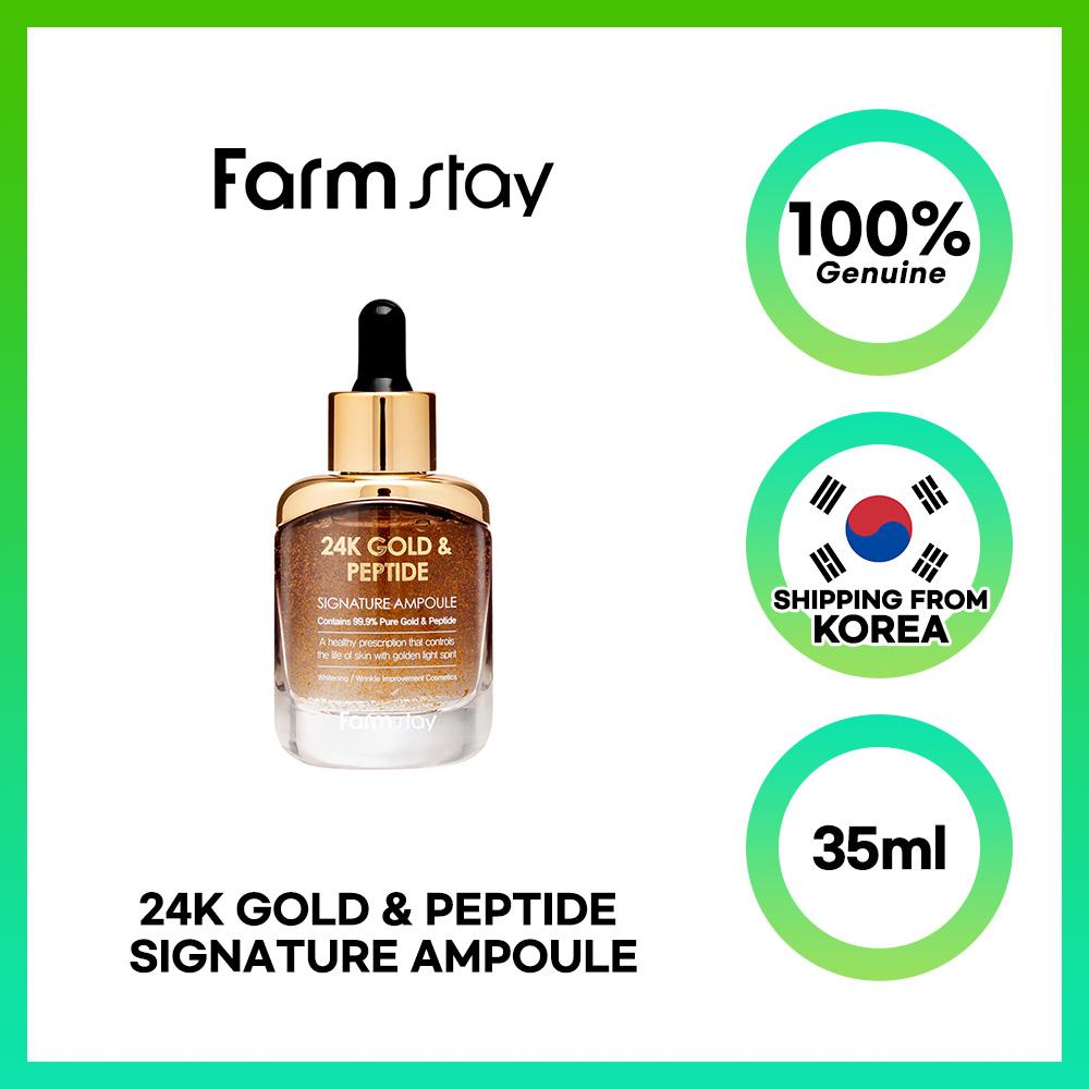 FARM STAY Фирменная ампула с 24-каратным золотом и пептидами, 35 мл
