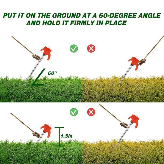 1 комплект 20 см ввинчивающихся колышков для палатки с сумкой для хранения съемника, прочный стальной ветрозащитный колышек для наружной палатки, шестигранный колышек для кемпинговой палатки
