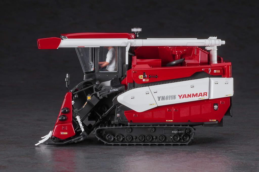 Hasegawa Construction Machinery Series Yanmar Combine Harvester YH6115 Plastic Model WM07 1/35