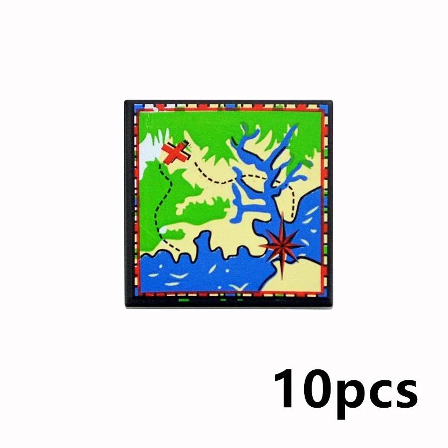 Smooth 2x2 Floor Printed Tile Assembled Building Blocks MOC City House Bricks Decoration Ceramic Tile Construction Toys