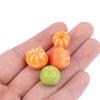 10Pcs Resin Mixed Artificial Orange Fruits Miniature Doll House Accessories