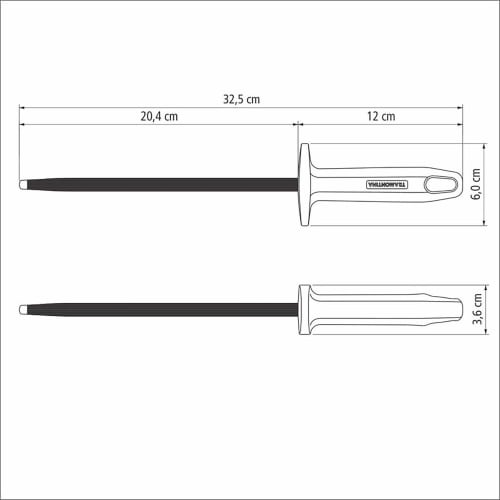Tramontina Ultracorte 8-inch Knife Sharpener, Dishwasher Safe, Made In Brazil, 24641/108 TRAMONTINA