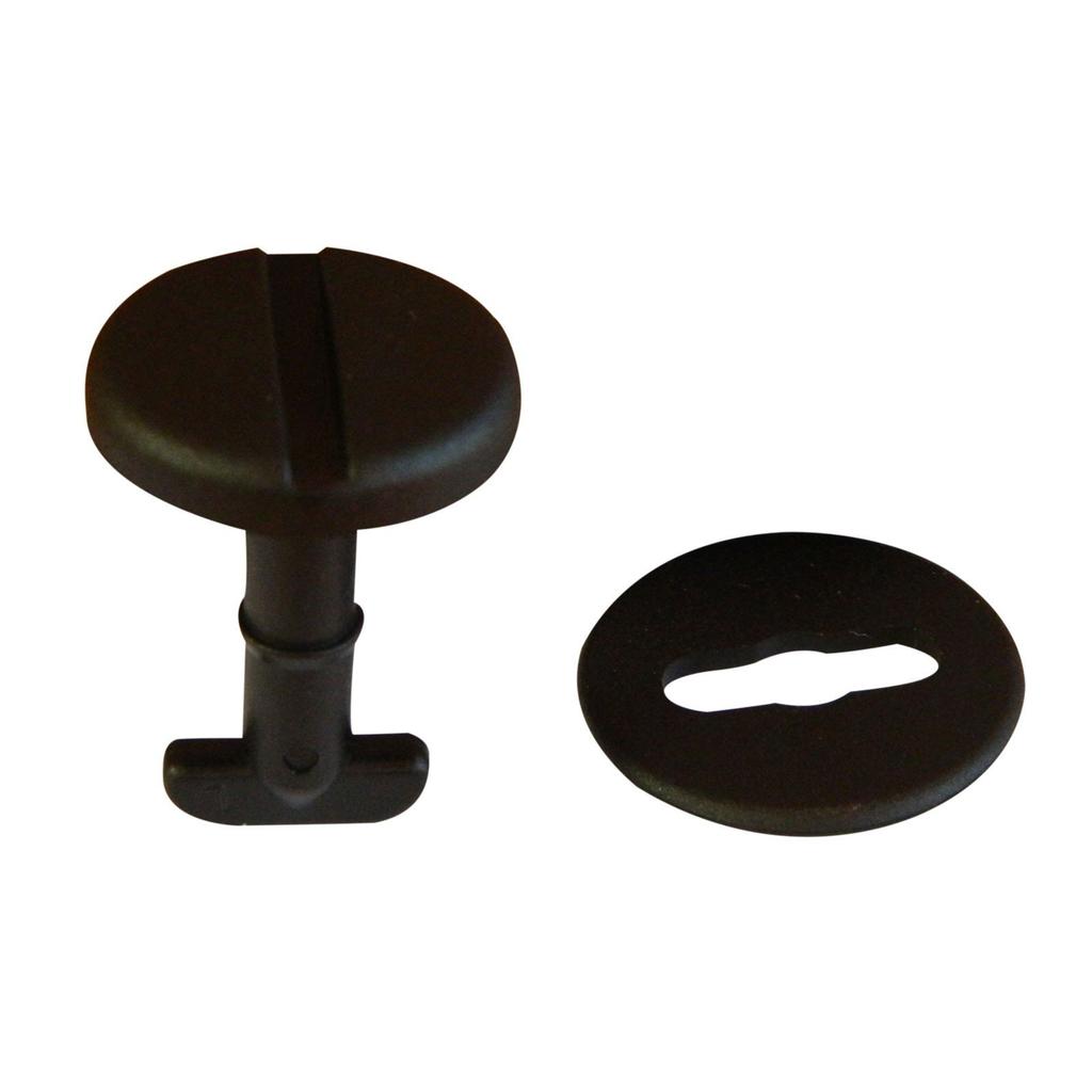 ECF2635 10 Pieces Floormat Twist Lock Clip and Washer Black for BMW 82119410191 51471881521