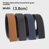 Versatile Men's 3.8cm Double-Sided Pure Cowhide Belt (Head Not Included)