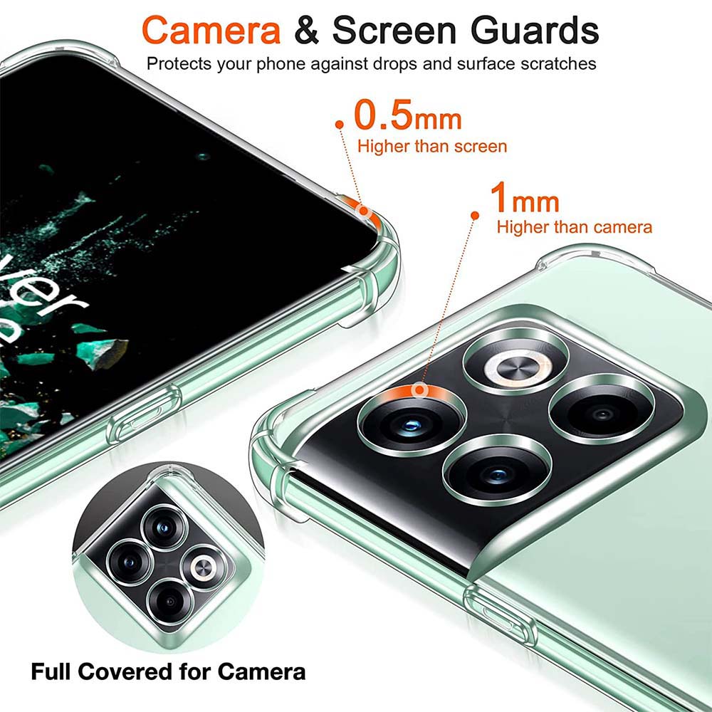 Clear Case For OnePlus 8T 10T 10R 9R 11 9RT 11R 10 Pro Thick Shockproof Soft Silicone Phone Cover for One Plus 8 9 Pro 6 6T 7 7T