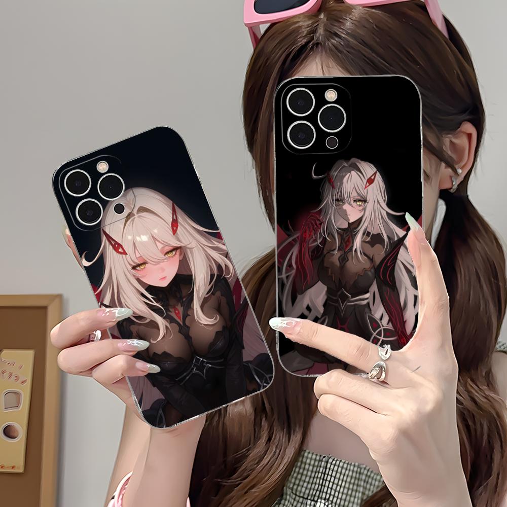 Чехол для телефона Genshin Impact Ronova для iPhone 17 16 15 14 13 12 11 X XR XS Air Pro Max Plus Mini Прозрачный Цветной Чехол для Мобильных Телефонов