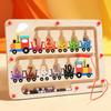 1-3 Years Old Magnetic Color Classification Counting Board Wooden Walking Pen Maze Cognitive Puzzle Kindergarten Small Toys