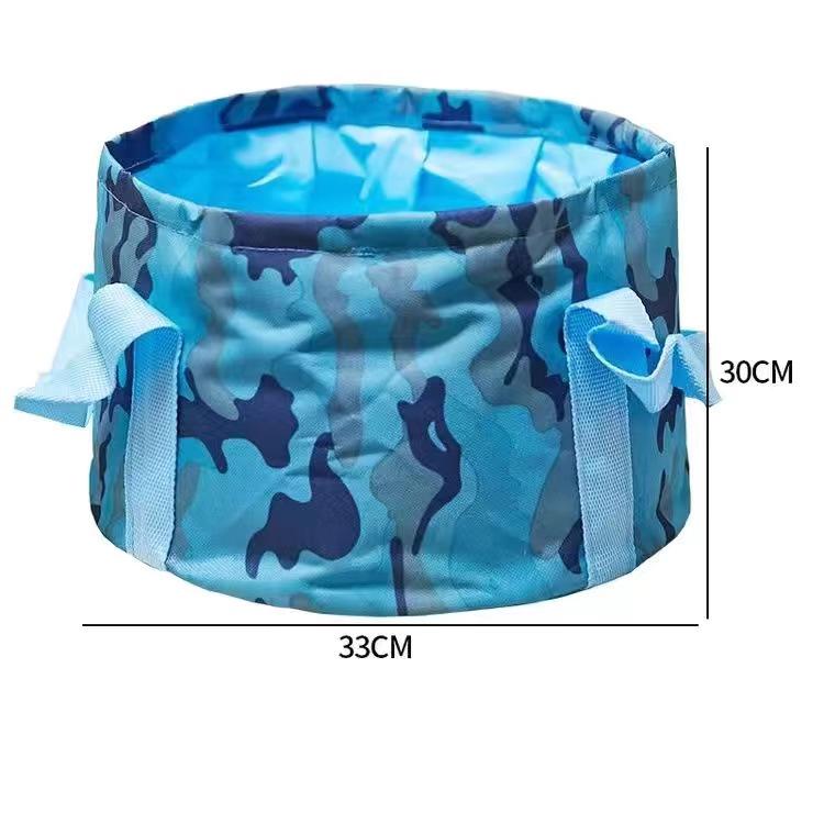 Складная дорожная ванночка для ног: Портативный таз для замачивания ног, умывания лица и стирки. Идеально для дома и улицы.