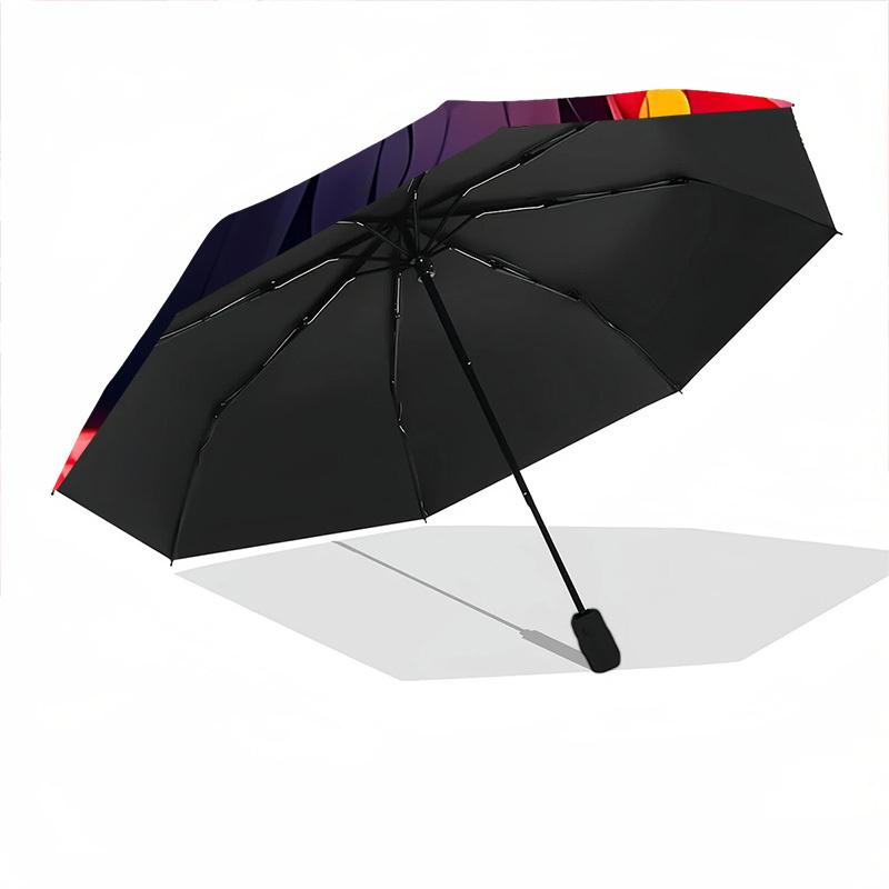 1PC Demon Slayer: Kimetsu no Yaiba Automatic Folding Umbrella, Sturdy And Durable Automatic Folding Umbrella with 8 Ribs, a0911025