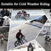 Handlebar Gloves Winter Handlebar Muffs, Motorcycle PU Leather Warm Waterproof Glovers, Motor Scooter Protection Handlebar Thermal Gloves