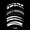One-Piece Tire Blade Decorative Sticker: Soft PVC Rubber Lettering for Car Modification