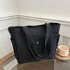 Yousheng Women Canvas Shoulder Bag Heavy Duty Work Tote with Side Pockets Zip Closure Handbag for Travel Shopping Commuting Gym