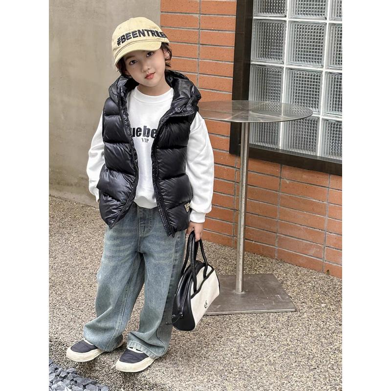 Детская одежда высокого класса для мальчиков и девочек, жилет, детская куртка из черного золотого бархата, утепленная, с капюшоном, непродуваемое детское пальто, топ, бархат, шелк, перо