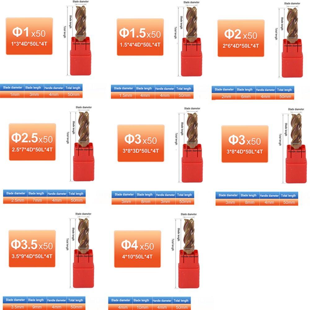 Квадратная твердосплавная концевая фреза 55° Концевая фреза Инструмент Прочная фреза