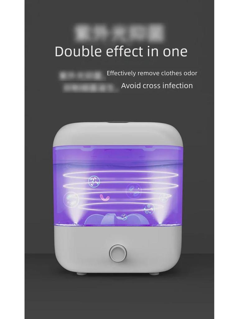Портативная мини-стиральная машина с зарядкой от USB для носков и нижнего белья с антибактериальной функцией Blue Light