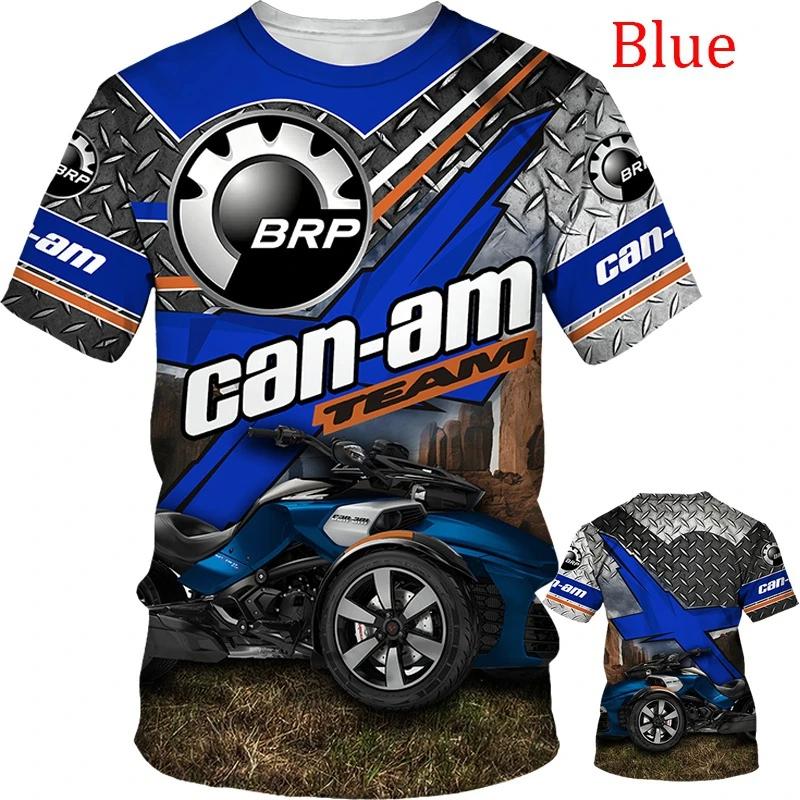BRP Can-Am 3D Печать Экстремальный Спорт Быстросохнущая Дышащая Мужская Мотоциклетная Гоночная Футболка Настольный Теннис Командная Тренировка Короткий Рукав Топ