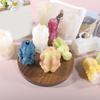 3D Flower Candle Silicone Mold Non-stick Easy To De-mold for DIY Candle Soap Plaster Ornament Cake Fondant Chocolate