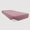 Cotton Fitted Sheet 90x190 Cm JERSEY Old Pink, by Soleil D'ocre