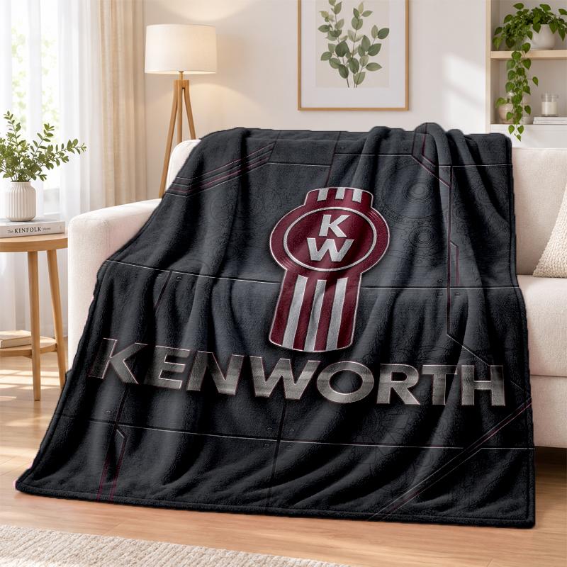 Kenworth Printed Flannel Blanket Warm Comfort Bed Throw For Indoor Home Decoration