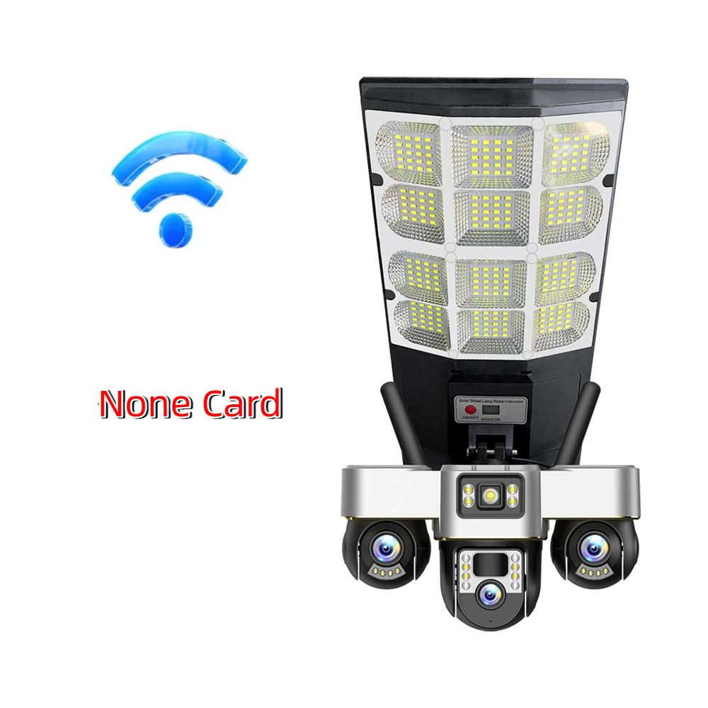 New Solar Street Light & Security Camera – Automatic Power, Smart Lighting, Three-Lens 4G WiFi Camera