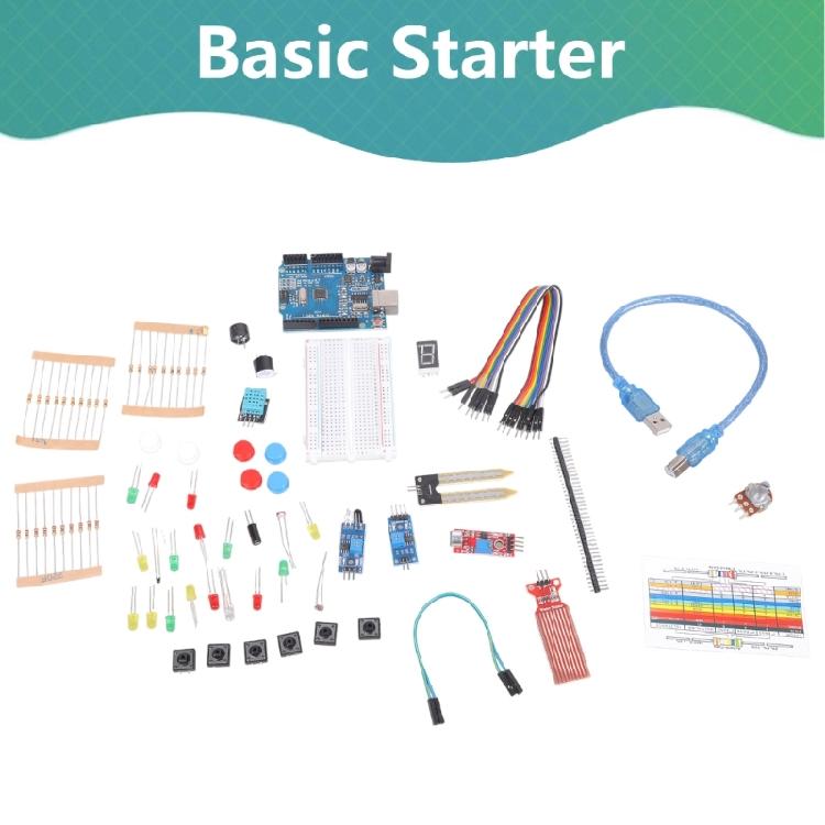 Complete Learning Suite for-Arduino UNO R3 Power Supply Stepper Motor Breadboard