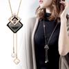 Minimally Designed Sweater Necklace, Women's High-end Long Necklace,  Temperament, Double-layer Sweater Chain Accessory