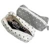 Polka Dot Pencil Case Sweet Zipper Stationery Pouch Pencil Storage Bag  Back To School