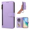 Кошелек-чехол на молнии из натуральной кожи для Cubot Max и Note 60 - Вмещает до 5 карт