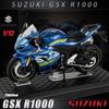 RUM1:12 Scale Suzuki GSX-R1000 Alloy Motorcycle Model diecast car Toys for Boys baby toys birthday gift car toys kids toys car model car toys model