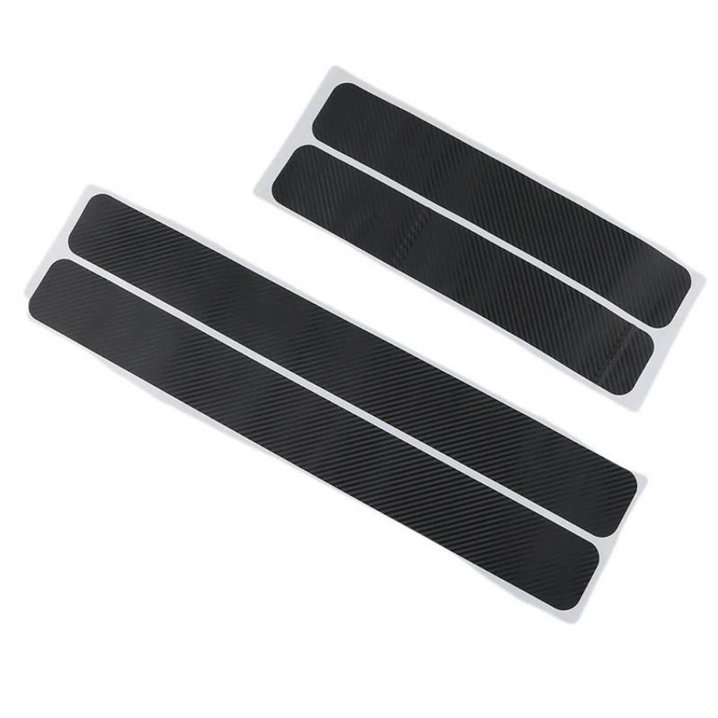 Car Door Sill Sticker 4Pcs 3D Auto Parts Threshold Bracket Pedal Protection Cover Anti-Scratch Sticker KTY