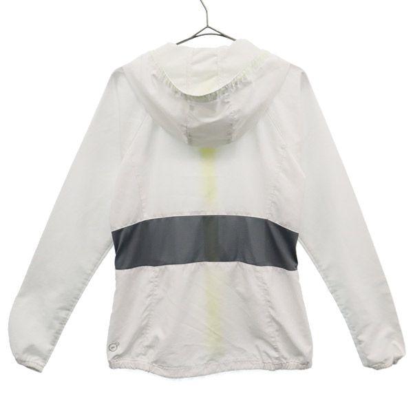 PUMA training Long sleeve Zip hoodie M White x gray warm up Women Used