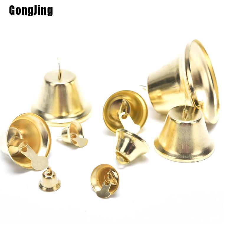 Металлические колокольчики на ёлку, 10 шт