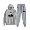 Fashion Autumn/Winter Anime Jujutsu Kaisen Harajuku Streetwear Men's Suit Fleece Hoodie + Trousers Thick Warm Sports Suit